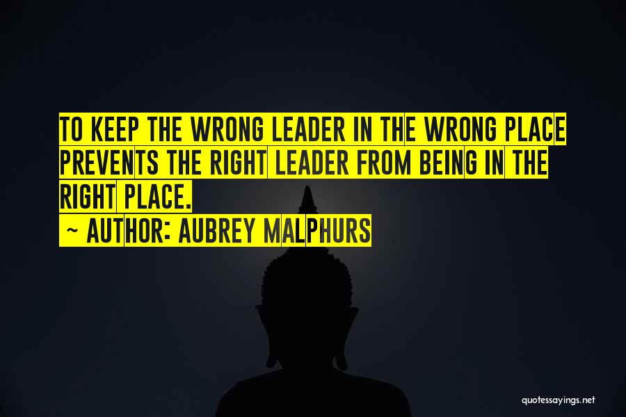 Aubrey Malphurs Quotes 2011913