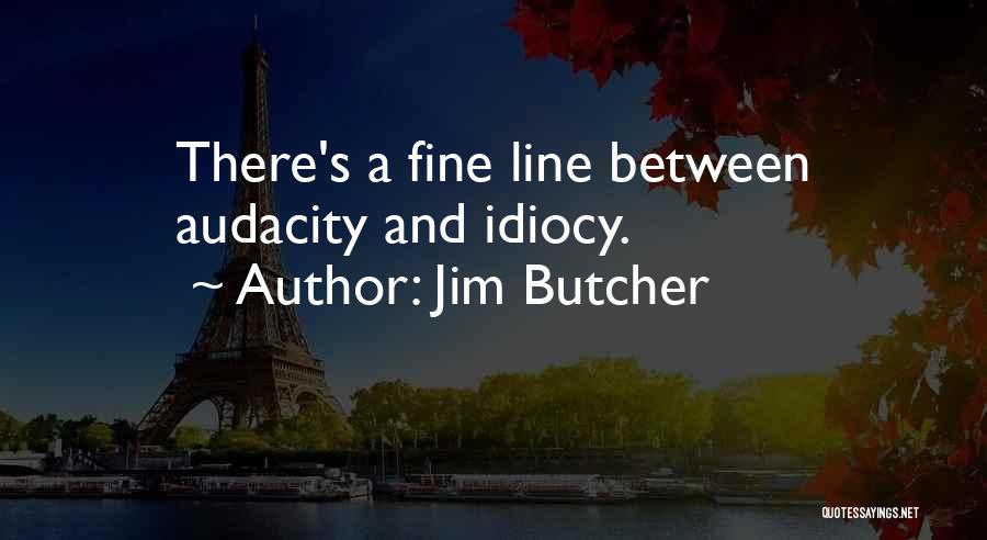 Audacity Quotes By Jim Butcher