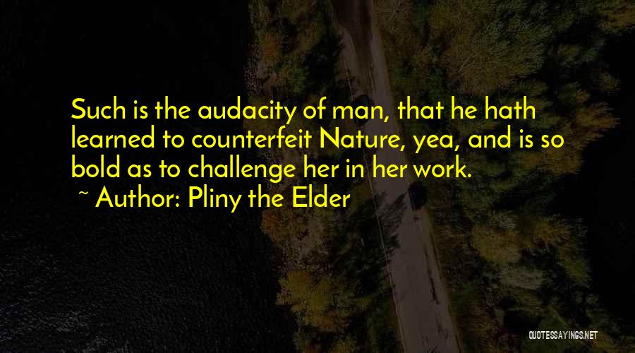 Audacity Quotes By Pliny The Elder