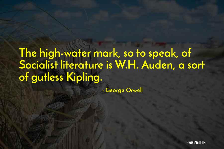 Auden Poetry Quotes By George Orwell