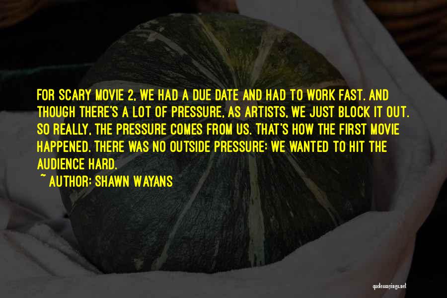 Audience First Quotes By Shawn Wayans