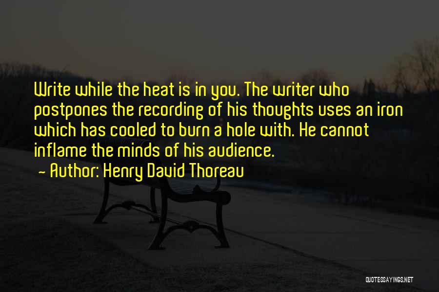 Audience In Writing Quotes By Henry David Thoreau