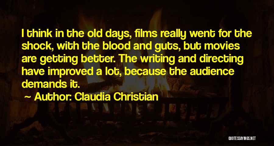 Audience Of One Christian Quotes By Claudia Christian