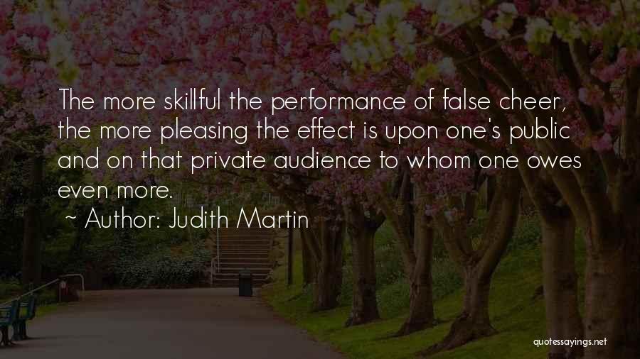 Audience Of One Quotes By Judith Martin