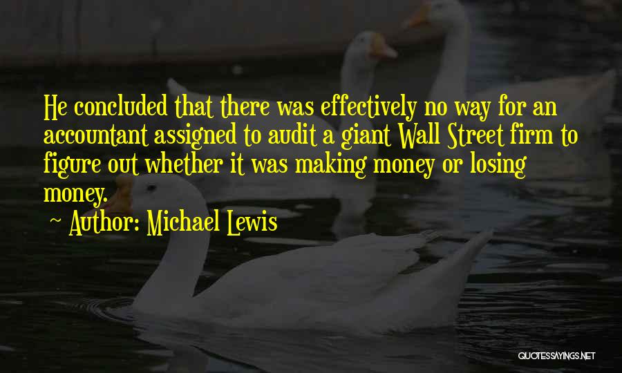 Audit Quotes By Michael Lewis
