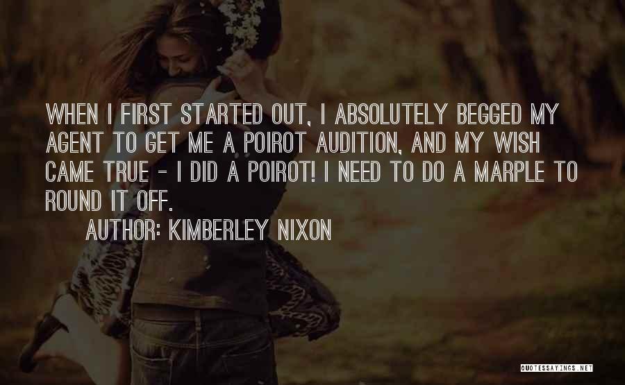 Audition Quotes By Kimberley Nixon