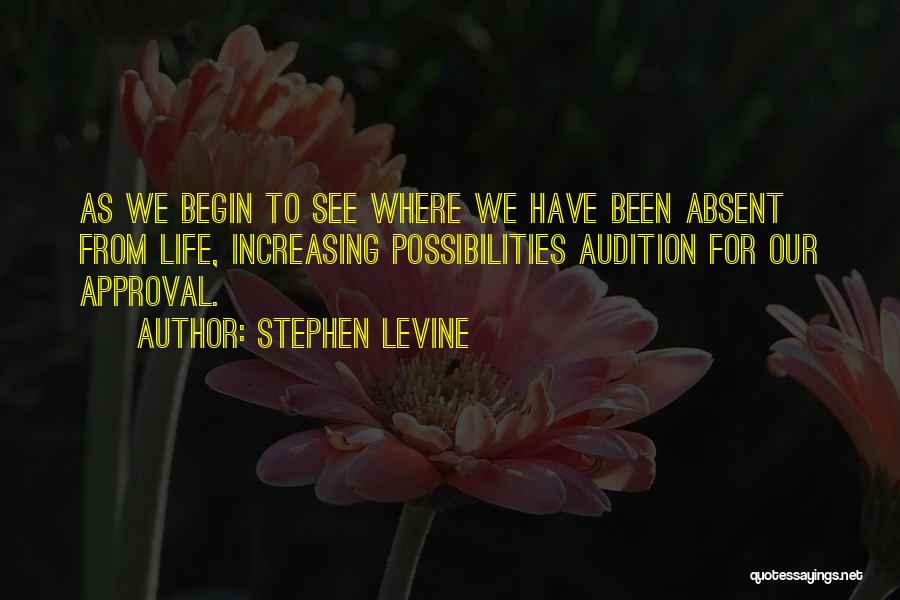 Audition Quotes By Stephen Levine