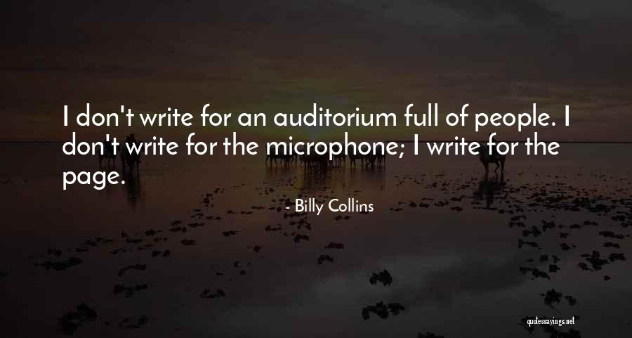 Auditorium Quotes By Billy Collins Auditorium Quotes By Billy Collins