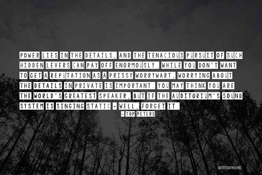 Auditorium Quotes By Tom Peters Auditorium Quotes By Tom Peters