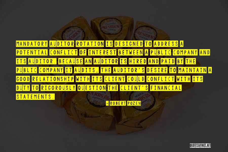 Auditors Quotes By Robert Pozen Auditors Quotes By Robert Pozen