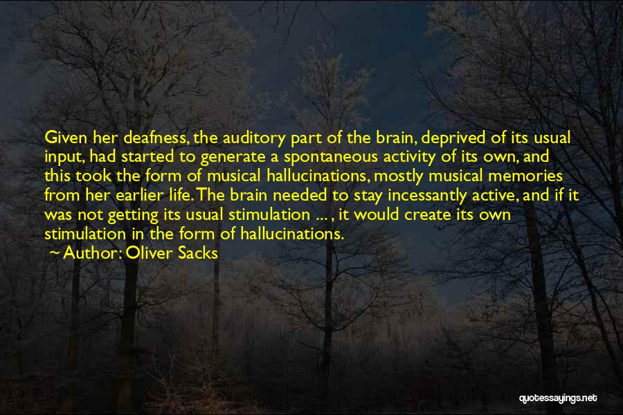 Auditory Hallucinations Quotes By Oliver Sacks