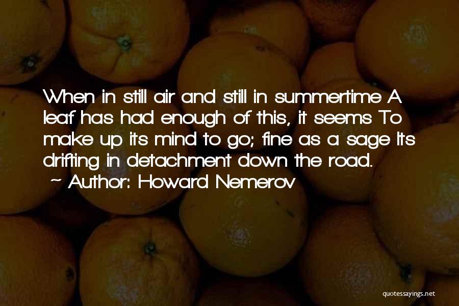 August Summer Quotes By Howard Nemerov