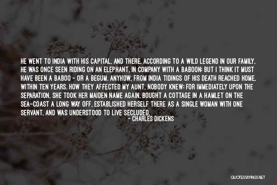 Aunt Death Quotes By Charles Dickens Aunt Death Quotes By Charles Dickens