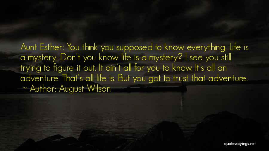 Aunt Esther Quotes By August Wilson