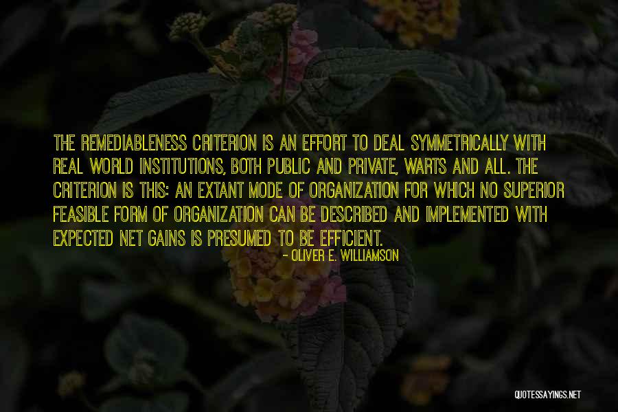 Ausgleichsabgabe Quotes By Oliver E. Williamson Ausgleichsabgabe Quotes By Oliver E. Williamson