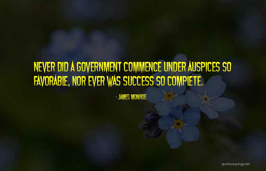 Auspices Quotes By James Monroe Auspices Quotes By James Monroe
