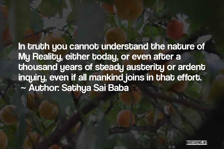 Austerity Quotes By Sathya Sai Baba