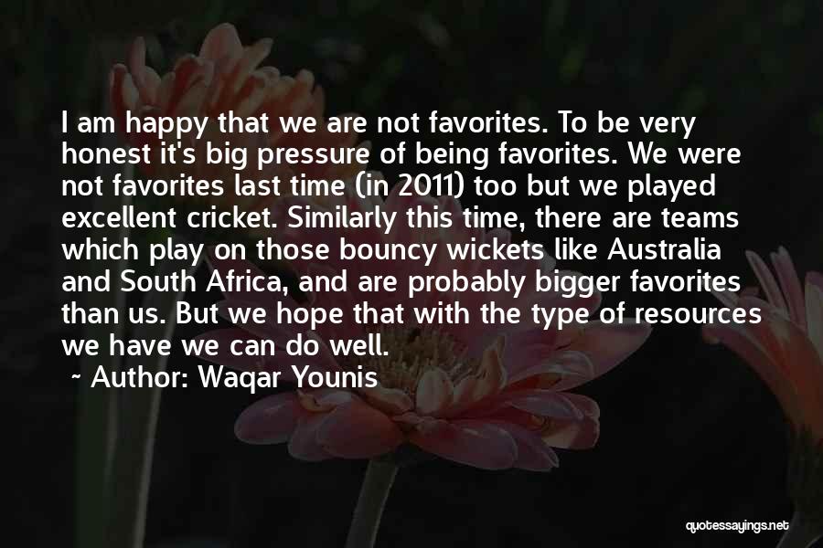 Australia Cricket Team Quotes By Waqar Younis