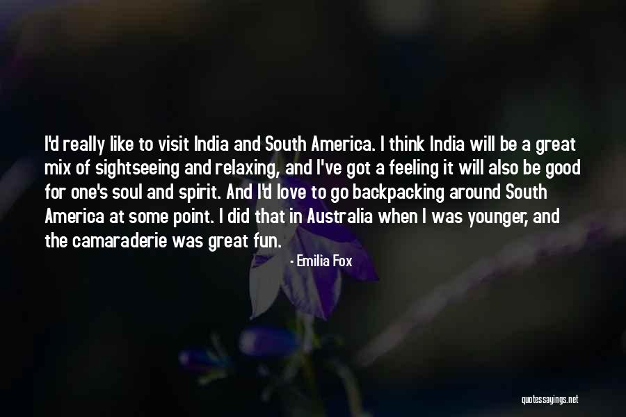 Australia Vs America Quotes By Emilia Fox Australia Vs America Quotes By Emilia Fox