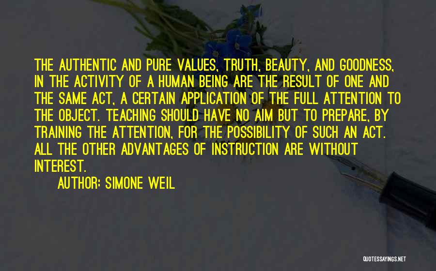 Authentic Beauty Quotes By Simone Weil