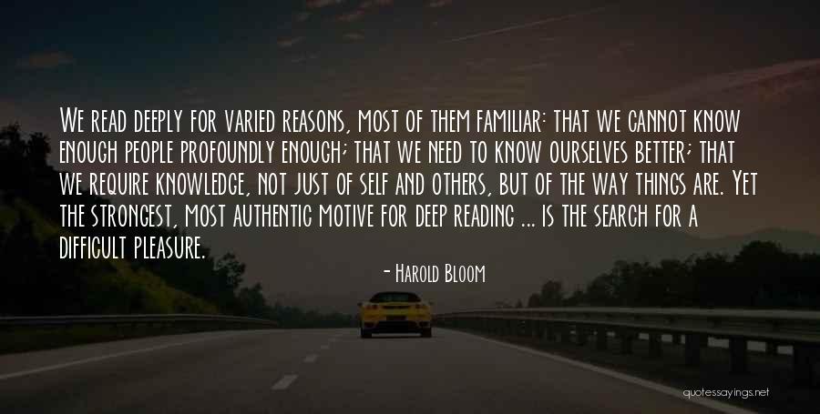 Authentic People Quotes By Harold Bloom Authentic People Quotes By Harold Bloom