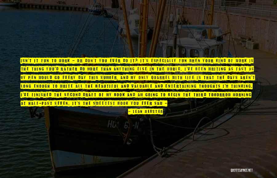 Author Thoughts Quotes By Jean Webster Author Thoughts Quotes By Jean Webster