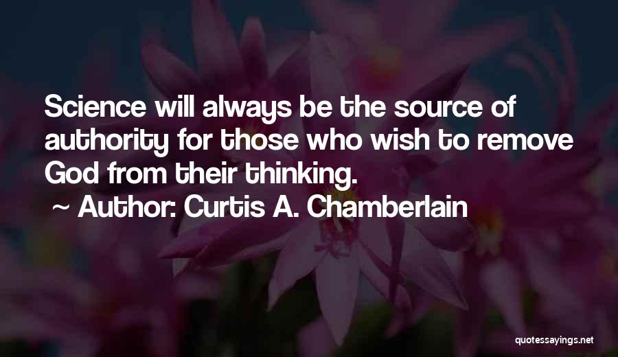 Authority Quotes By Curtis A. Chamberlain