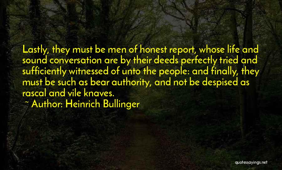 Authority Quotes By Heinrich Bullinger