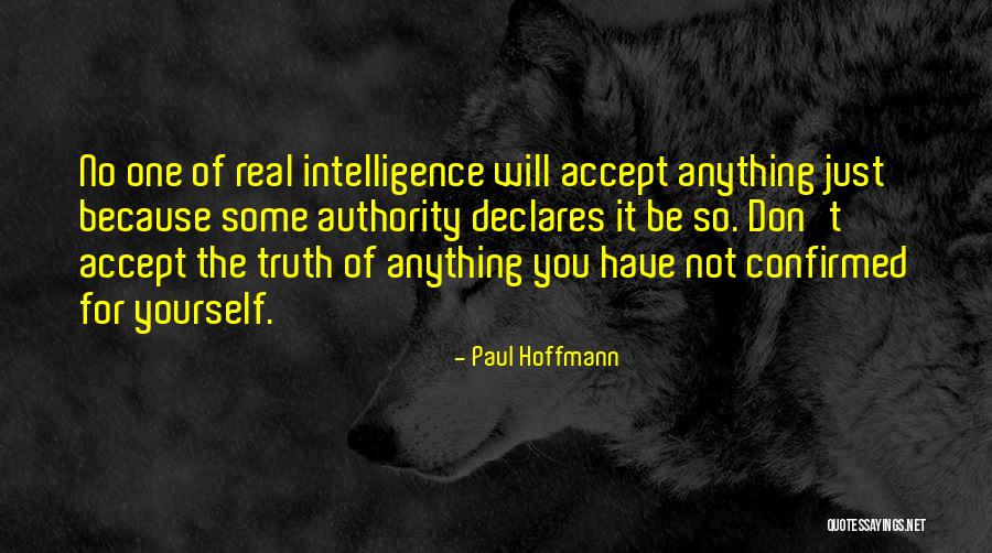 Authority Quotes Quotes By Paul Hoffmann Authority Quotes Quotes By Paul Hoffmann