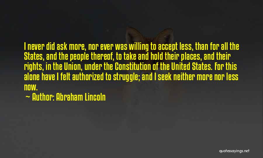 Authorized Quotes By Abraham Lincoln