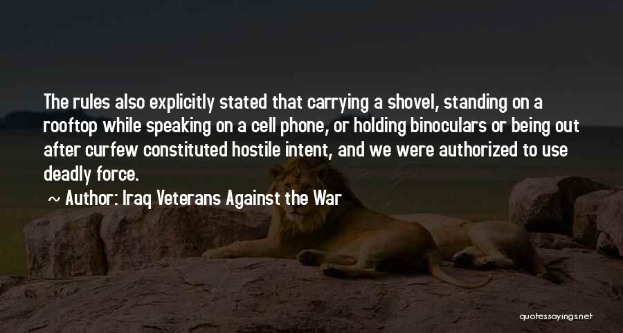 Authorized Quotes By Iraq Veterans Against The War