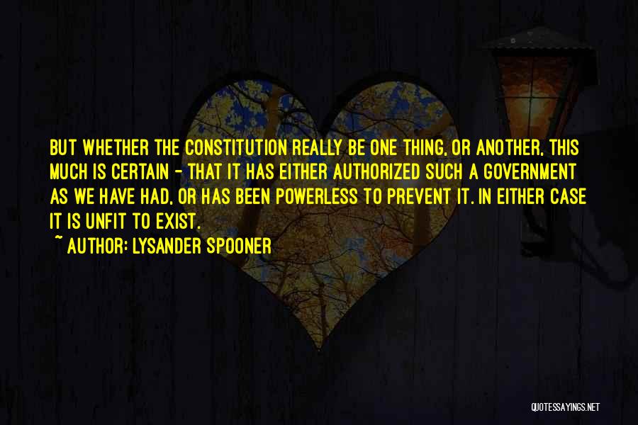 Authorized Quotes By Lysander Spooner