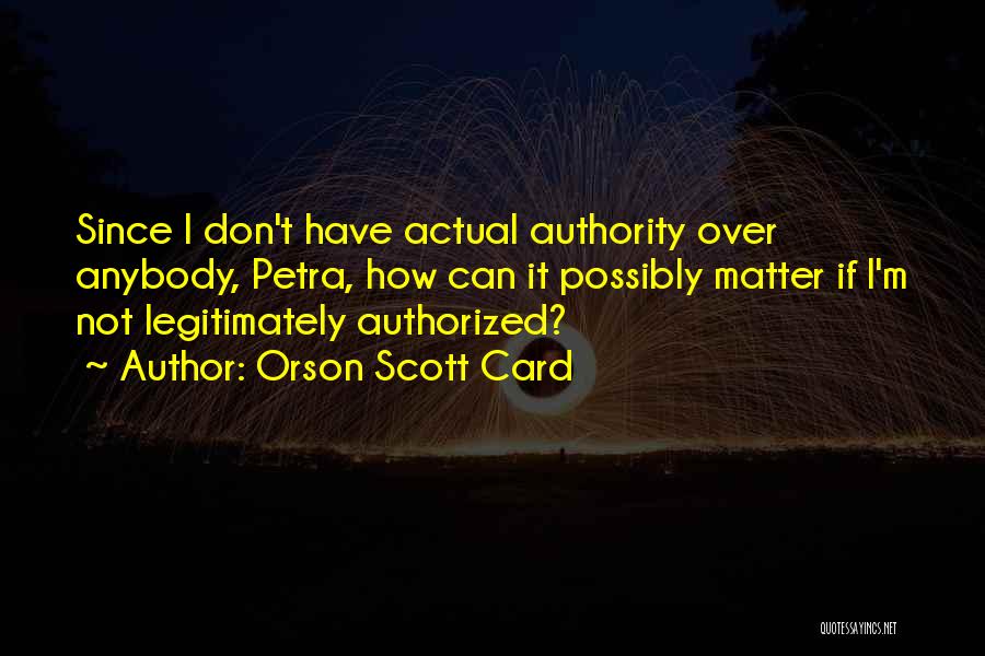 Authorized Quotes By Orson Scott Card