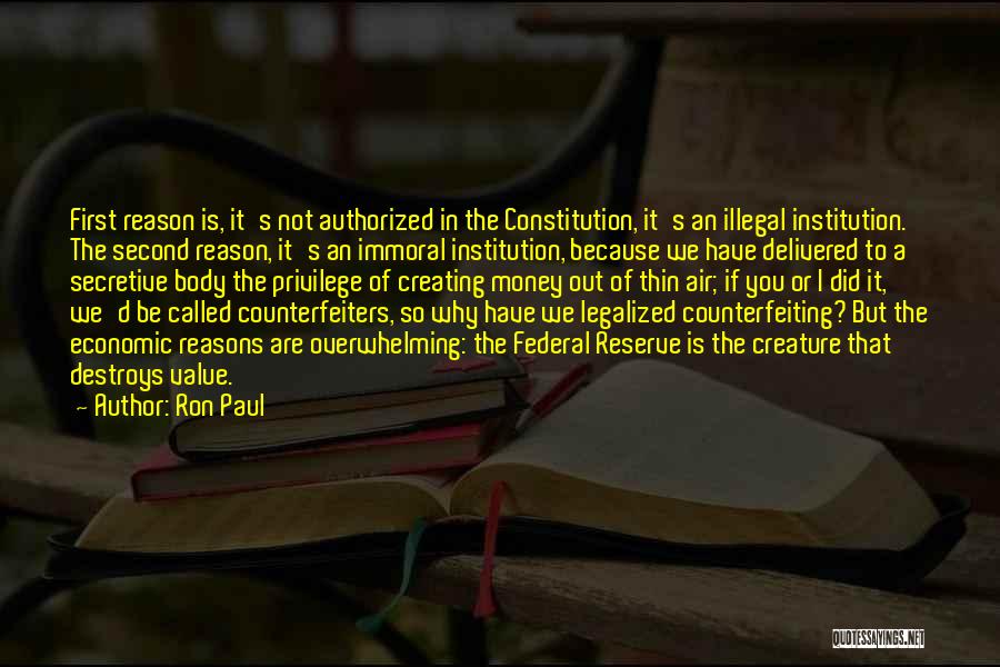 Authorized Quotes By Ron Paul