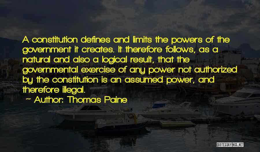 Authorized Quotes By Thomas Paine