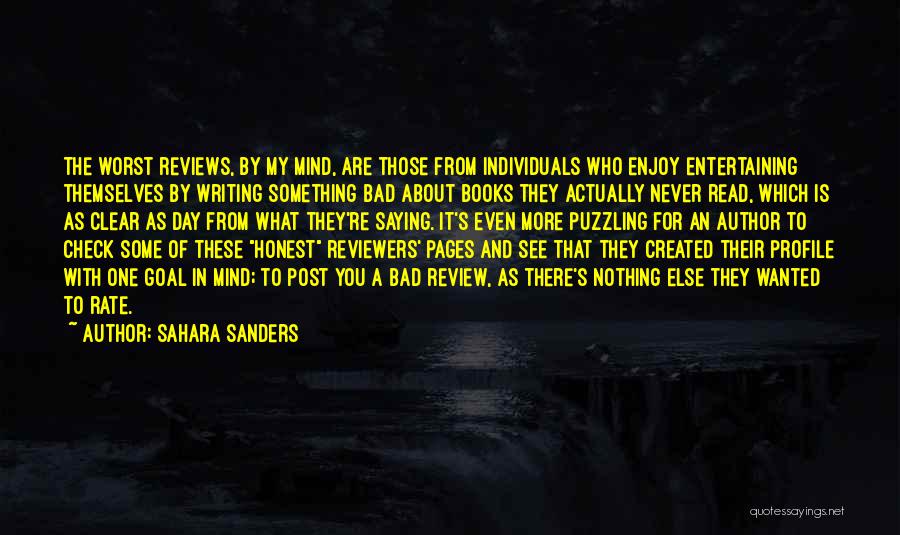Authors And Their Writing Quotes By Sahara Sanders