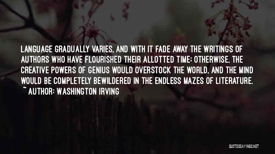 Authors And Their Writing Quotes By Washington Irving