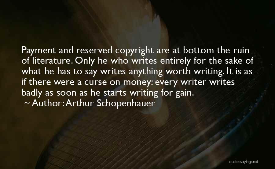 Authors And Writing Quotes By Arthur Schopenhauer