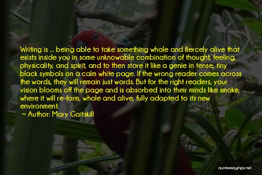 Authors Inspiration Quotes By Mary Gaitskill