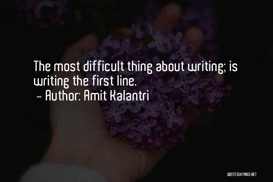 Authors Writing About Themselves Quotes By Amit Kalantri