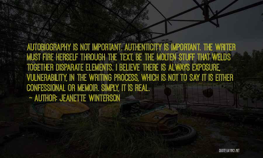 Autobiography Writing Quotes By Jeanette Winterson