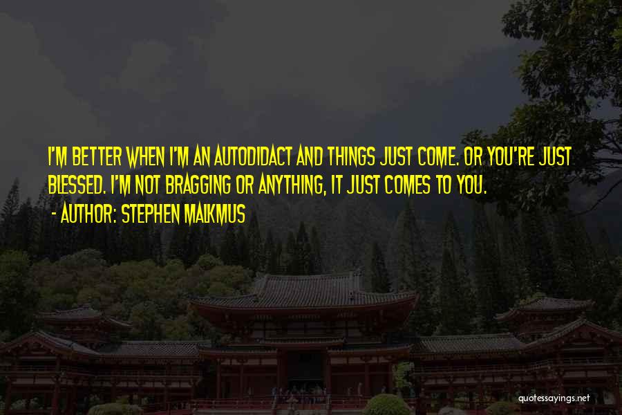 Autodidact Quotes By Stephen Malkmus