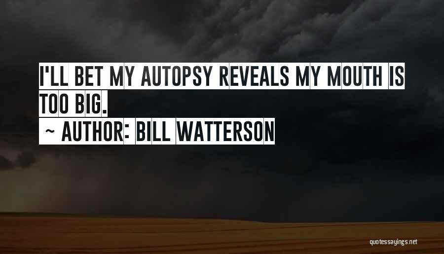 Autopsy Quotes By Bill Watterson