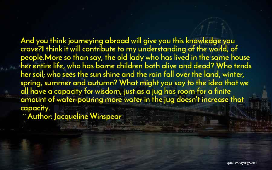 Autumn And Rain Quotes By Jacqueline Winspear