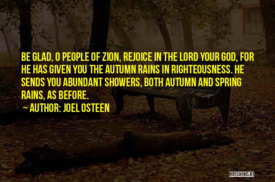 Autumn And Rain Quotes By Joel Osteen