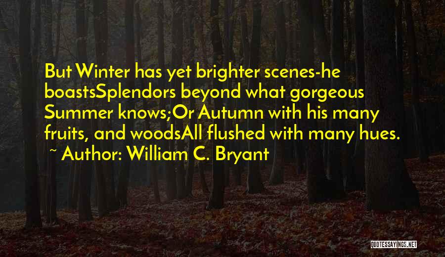 Autumn And Winter Quotes By William C. Bryant