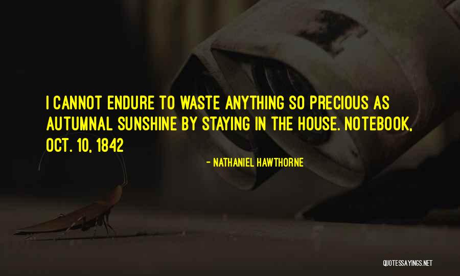 Autumnal Sunshine Quotes By Nathaniel Hawthorne Autumnal Sunshine Quotes By Nathaniel Hawthorne