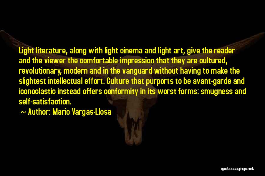 Avant Garde Art Quotes By Mario Vargas-Llosa