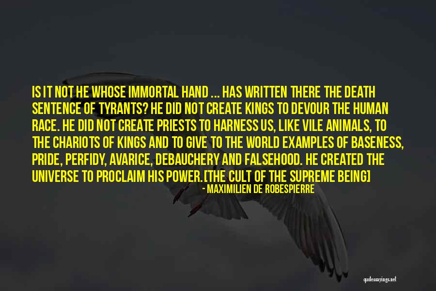 Avarice In A Sentence Quotes By Maximilien De Robespierre