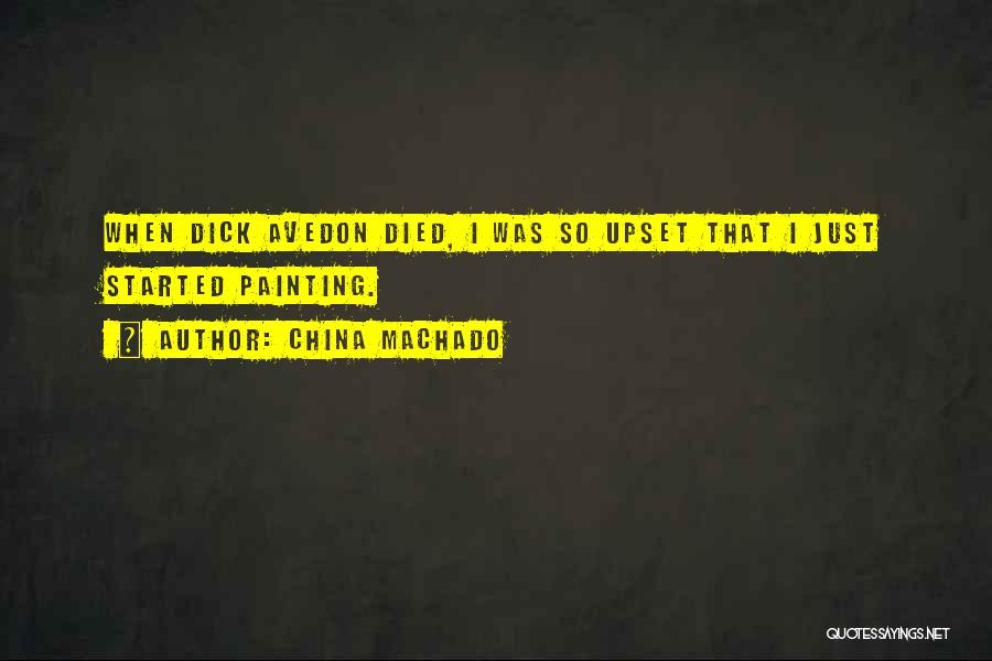 Avedon Quotes By China Machado